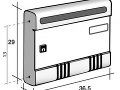 Cutie postala din aluminiu anodizat sau vopsit